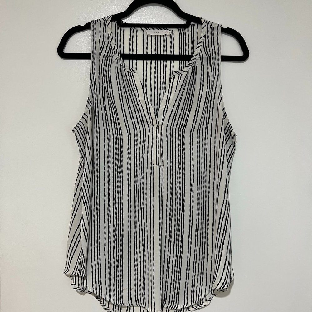 Lush Black and White Top - Size L